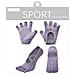 Set Guanti E Calzini Yoga Antiscivolo - Ideale Per Pilates, Danza E Fitness Purple - Foto miniatura 1