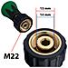 Lancia Mini M22 Con Ugello A Ventaglio 25° Verde - Compatibile Con Idropulitrici Kärcher Hd /hds | Pressione Max 4000 Psi | Pulizia Intensa - Foto miniatura 4