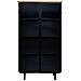 Vetrina In Metallo, Legno E Vetro, 2 Ante, Nero, 84 X 35,8 X 152 H Cm - Foto miniatura 2