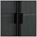 Vetrina In Metallo, Legno E Vetro, 2 Ante, Nero, 84 X 35,8 X 152 H Cm - Foto miniatura 7