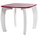 Set Tavolo / 2 Sgabelli Legno Bianco /rosa - Foto miniatura 3