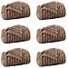 Coperte da Pile 6 pcs Cammello 240 x 220 cm Panno - Foto miniatura 1
