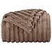 Coperte da Pile 6 pcs Cammello 240 x 220 cm Panno - Foto miniatura 5