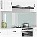 Rivestimento da Cucina 2 pcs Bianco 80 x 60 cm vetro temperato - Foto miniatura 2