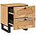 Armadio da Notte con cassetto 2 pcs Naturale 40 x 33 x 46 cm - Foto miniatura 4