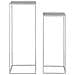 Set 2 Supporti Porta-vaso Beja In Acciaio — Sabbia Ø19×50 E Ø22×60 Cm - Foto miniatura 1