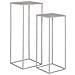 Set 2 Supporti Porta-vaso Beja In Acciaio — Sabbia Ø19×50 E Ø22×60 Cm - Foto miniatura 3