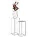 Set 2 Supporti Porta-vaso Beja In Acciaio — Sabbia Ø19×50 E Ø22×60 Cm - Foto miniatura 4