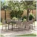 Set da Pranzo per Giardino con cuscino 9 pcs Grigio polyrattan - Foto miniatura 2