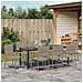 Set da Pranzo per Giardino con cuscino 9 pcs Grigio polyrattan - Foto miniatura 4