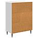 Credenza Bianco Lucido 66 x 34,5 x 92 cm Legno ingegnerizzato - Foto miniatura 6