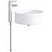Lavabo da bagno Cromato 40,5 x 40,5 x 15,5 cm Metallo - Foto miniatura 3