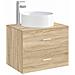 Lavabo da bagno Cromato 40,5 x 40,5 x 15,5 cm Metallo - Foto miniatura 4