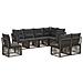 Set Divano da Giardino 8 pcs Grigio polyrattan - Foto miniatura 1