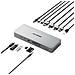 TB4DU4 replicatore di porte e docking station per laptop Cablato Thunderbolt Grigio, Nero - Foto miniatura 2