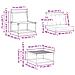 Set di divani da esterno 8 pcs Bianco e Beige - Foto miniatura 9