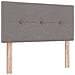 Letto box spring con materasso Tortora 80 x 200 cm Tessuto - Foto miniatura 4