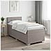 Letto box spring con materasso Tortora 80 x 200 cm Tessuto - Foto miniatura 5