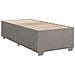 Letto box spring con materasso Tortora 80 x 200 cm Tessuto - Foto miniatura 7