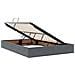 Letto con contenitore LED e materasso Grigio Scuro 140 x 200 cm - Foto miniatura 6
