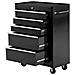 Carrello porta utensili attrezzi attrezzatura con cassettiera nero 61.5 x 33 x 85cm - Foto miniatura 1