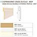 Bancale 96ml Coprimarmo Battiscopa Gran Ducale Mdf Bianco O Grezzo 120x19mm - Foto miniatura 1