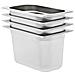 Contenitori Per Alimenti 4 Pz Gn 1/4 150 Mm In Acciaio Inox - Foto miniatura 1