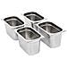Contenitori Per Alimenti 4 Pz Gn 1/4 150 Mm In Acciaio Inox - Foto miniatura 2