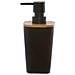 Dispenser Sapone Nero In Bambù, Da 7,6x7,3x17,5 Cm Nero - Foto miniatura 1