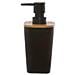 Dispenser Sapone Nero In Bambù, Da 7,6x7,3x17,5 Cm Nero - Foto miniatura 4