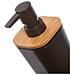 Dispenser Sapone Nero In Bambù, Da 7,6x7,3x17,5 Cm Nero - Foto miniatura 2