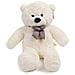 47 Doll Toy Enorme Cuddly Animali Farciti Peluche Gigante Teddy Bear Colore Bianco 120 Centimetri - Foto miniatura 1