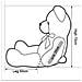 47 Doll Toy Enorme Cuddly Animali Farciti Peluche Gigante Teddy Bear Colore Bianco 120 Centimetri - Foto miniatura 3