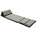 Sedia a Sdraio da Terra Pieghevole Grigio Scuro in Microfibra - Foto miniatura 1