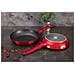 Burgundy Set Di Padelle Induzione 22 - 26 Cm In Alluminio Antiaderente Marmo Senza Pfoa Rosso - Foto miniatura 5