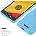 Custodia Compatibile Con Motorola Moto C Plus In Candy Blu - Coperchio Protettivo In Silicone Tpu Flessibile - Foto miniatura 6
