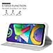 Custodia Compatibile Con Samsung Galaxy M31 In Classy Argento - Coperchio Protettiva Con Chiusura Magnetica, Funzione Stand E Tasca Per Le Carte - Foto miniatura 4