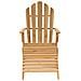 Sedia da Giardino Adirondack con Poggiapiedi Massello di Teak - Foto miniatura 2