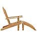 Sedia da Giardino Adirondack con Poggiapiedi Massello di Teak - Foto miniatura 3