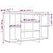 Credenza Bianca 120x30x75 cm in Legno Multistrato - Foto miniatura 2