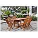 Tavolo Da Giardino Ovale 6 Posti + 6 Sedie In Teak Oliato Lubok - Foto miniatura 1