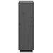 Credenza Grigia 110,5x35x117 Cm In Legno Massello Di Pino - Foto miniatura 3