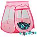 Tenda Da Gioco Per Bambini Rosa Con 250 Palline 102x102x82 Cm - Foto miniatura 1