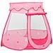 Tenda Da Gioco Per Bambini Rosa Con 250 Palline 102x102x82 Cm - Foto miniatura 3