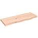 Piano Bagno 80x30x (2-4) cm in Legno Massello Non Trattato - Foto miniatura 1