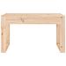 Panca da Giardino 80x38x45 cm in Legno Massello di Pino - Foto miniatura 3