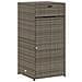 Armadietto Portaoggetti Giardino Grigio 55x55x111cm Polyrattan - Foto miniatura 1
