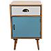 Mobiletto Comodino In Legno Multicolor Con 1 Cassetto E 1 Anta Creek - Foto miniatura 3