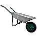 Carriola In Acciaio Con Vasca Zincata E Ruota Pneumatica Hobby Giardinaggio - Foto miniatura 1