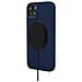 Cover Per Iphone 14 Plus Magsafe In Silicone Antimicrobica, Blu Marine - Foto miniatura 3